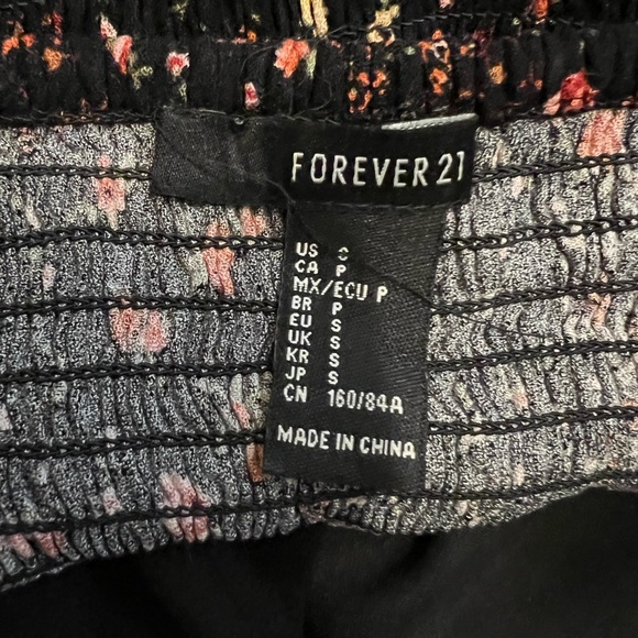 Forever 21 Bohemian Black and Orange Floral Dress - Picture 7 of 10